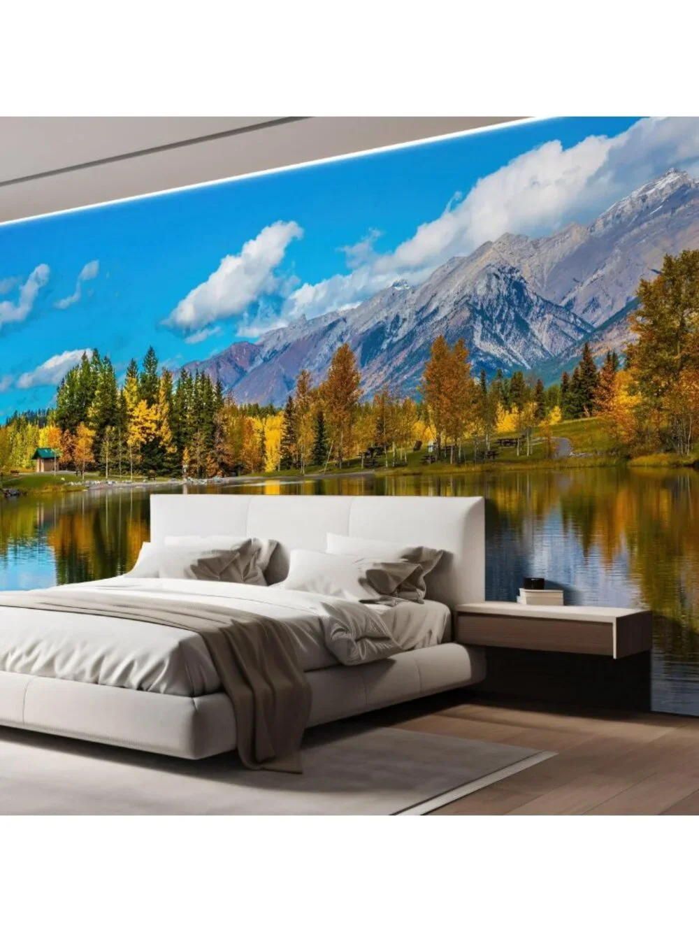 Autumn Forest Wall Mural - Nature Landscape Decor for Bedroom, Living Room